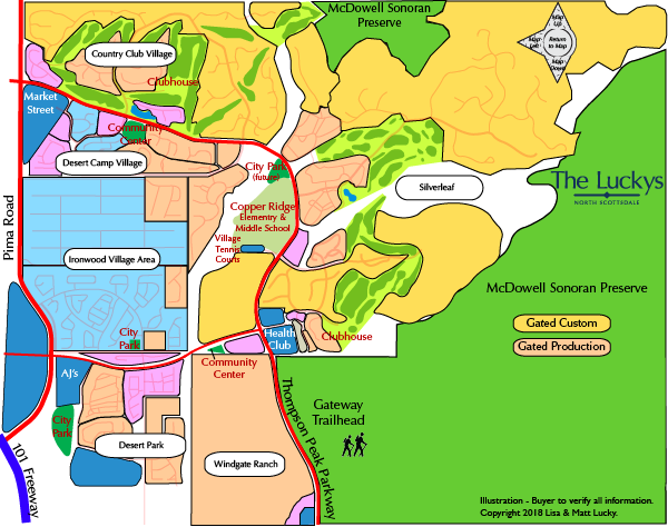 D.C. Ranch Area Map
