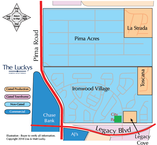 Ironwood Village Area Map