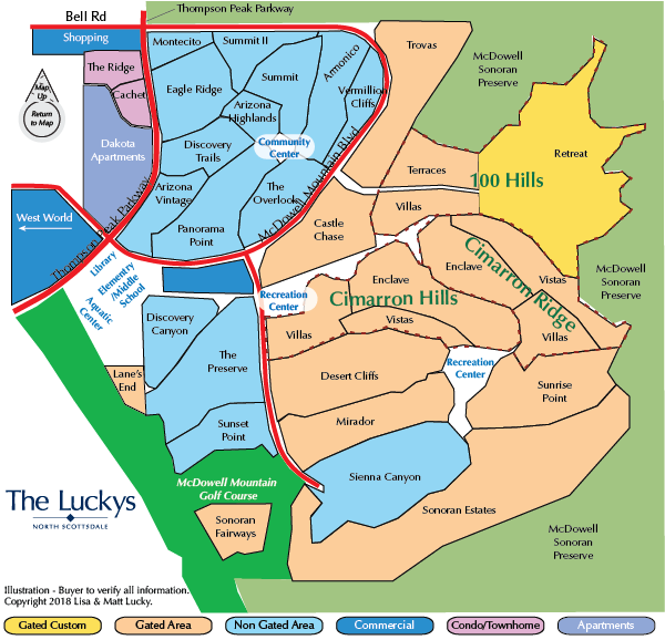 Clickable McDowell Mountain Ranch Map