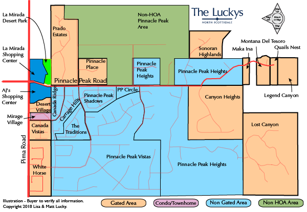 Pinnacle Peak East Area Map